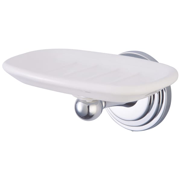Milano Wall-Mount Soap Dish, Polished Chrome